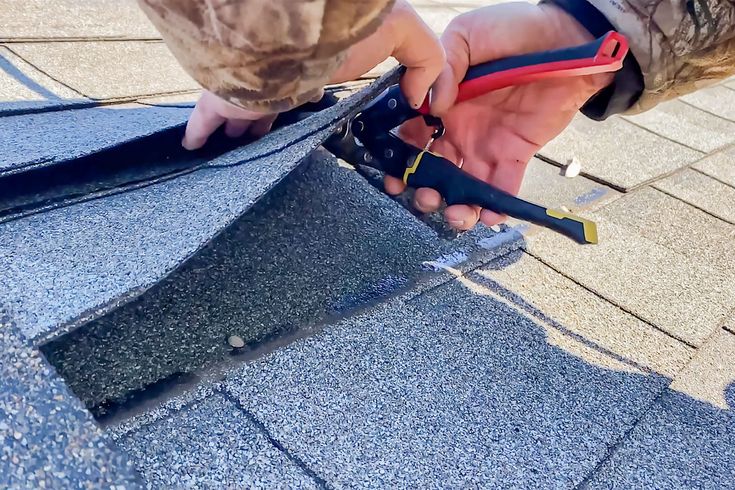 Cut up cut up roofing shingles