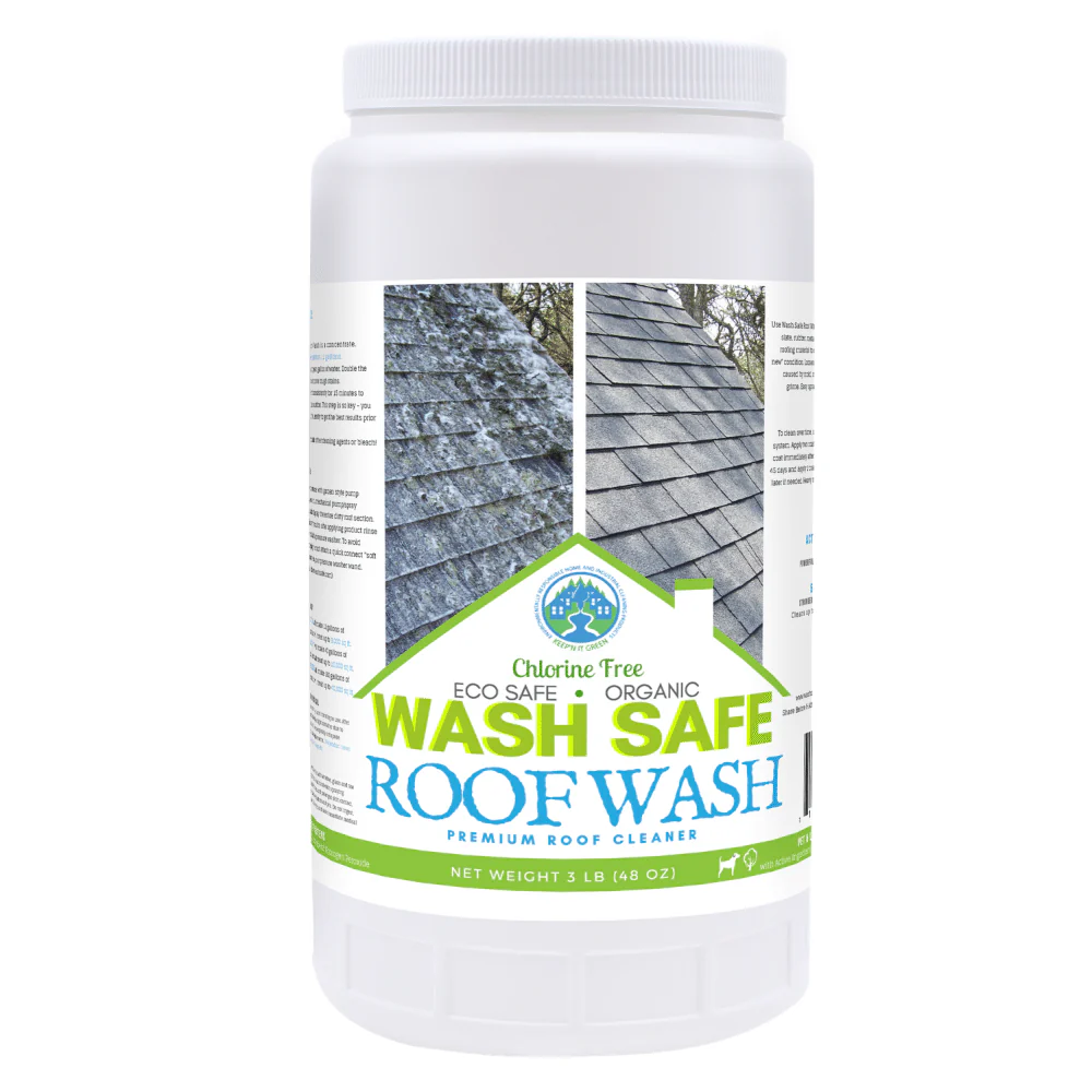 Biodegradable roof cleaning agent