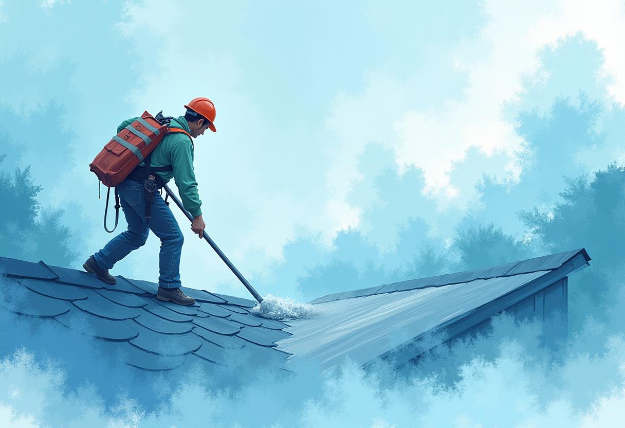 Roof Cleaning and washing as maintenance service in singapore