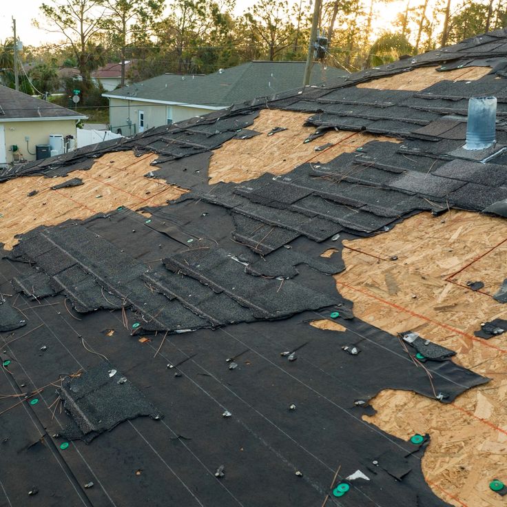 hail storm damaged roof in singapore 